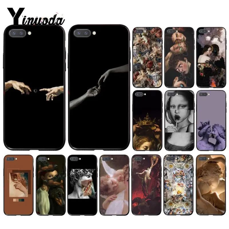 Yinuoda Vintage Plaster Statue David aesthetic Art Phone Case for Huawei Honor 8A 8X 9 10 20 Lite 7A 5A 8A 7C 10i 9X pro Play 8C
