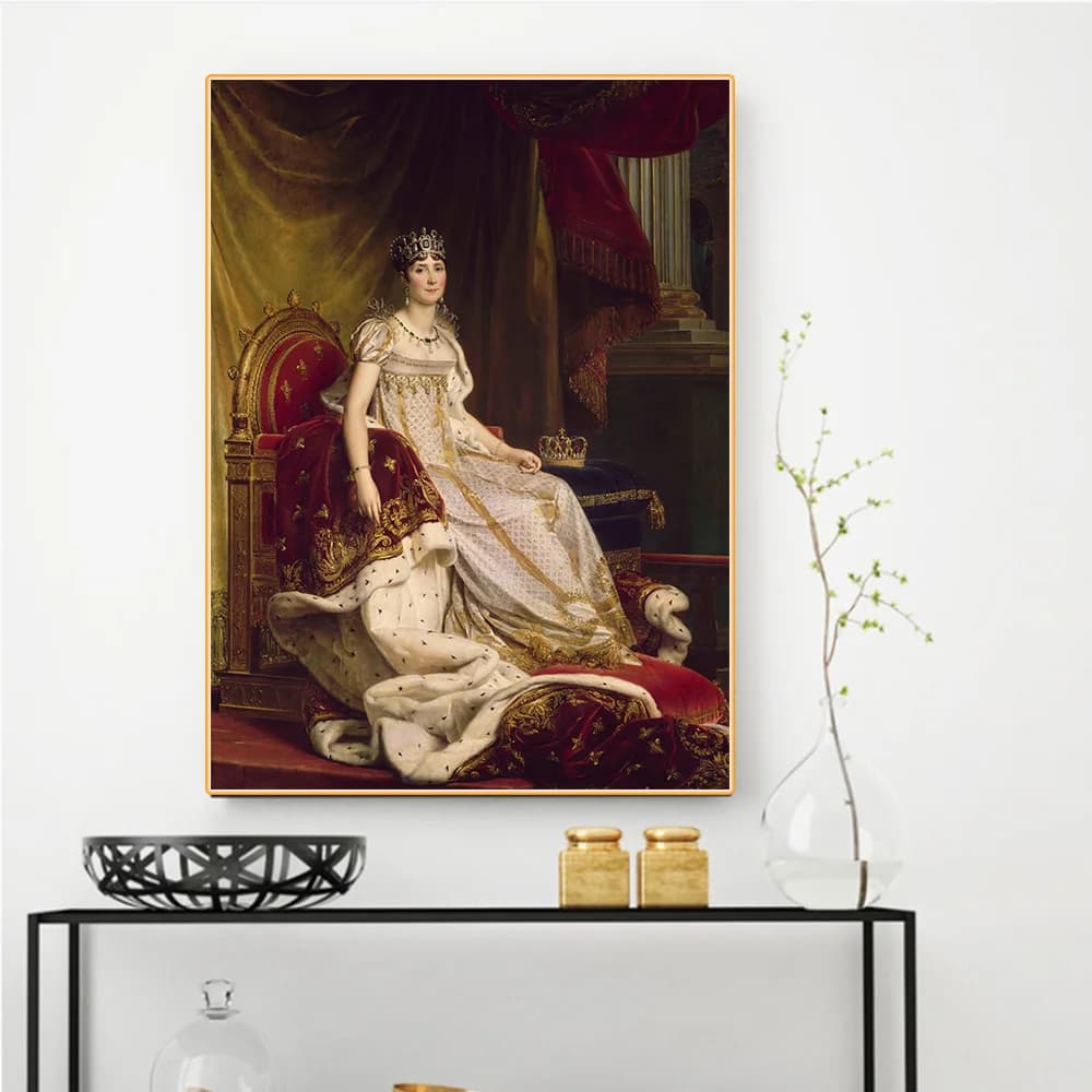 Francois Gerard《Joséphine de Beauharnais》Canvas Art Oil Painting Artwork Poster Picture Modern Wall Decor Home Decoration