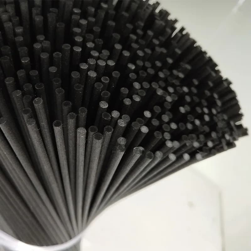 1000PCS/2000PCS 22cmx3mm Black Fiber Rattan Sticks Essential Oil Reed Diffuser Replacement Refill Sticks for Air Freshener