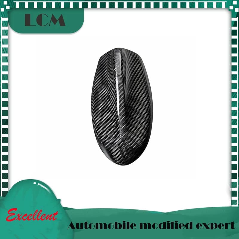 2015+ Add On Style For Alfa Romeo Stelvio Giulia Quodrifoglio Shark Fin Shape Real Dry Carbon Fiber Antenna Cover