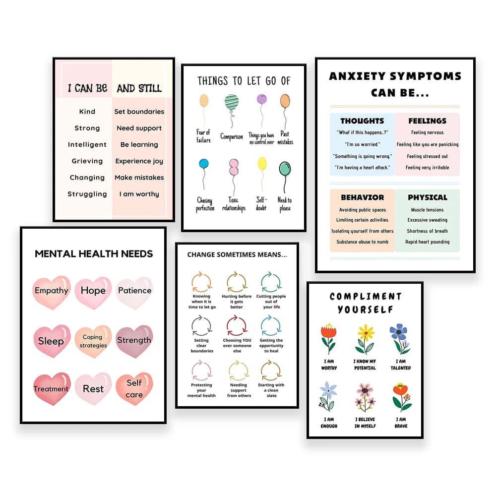 Therapy Poster,Mental Health Classroom Decor,Empathy Print,School Counselor Office Decor,Counselling Art,Educational Sign