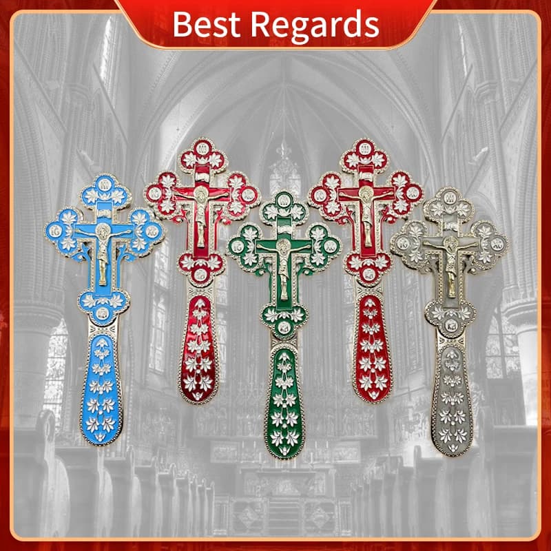 Best Regards 2021 Orthodox Blessing Cross Church Decoration Orthodox Cross Cross Ornament Catholic Decor Orthodox Hand Cross