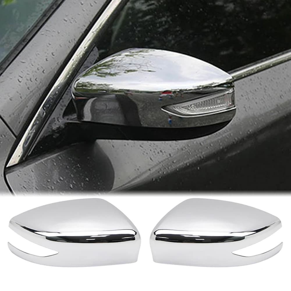 Rearview Side Wing Mirror Cover for Nissan Sentra Sylphy B17 2013-2019 / Altima L33 2013-2015 Chrome Trim