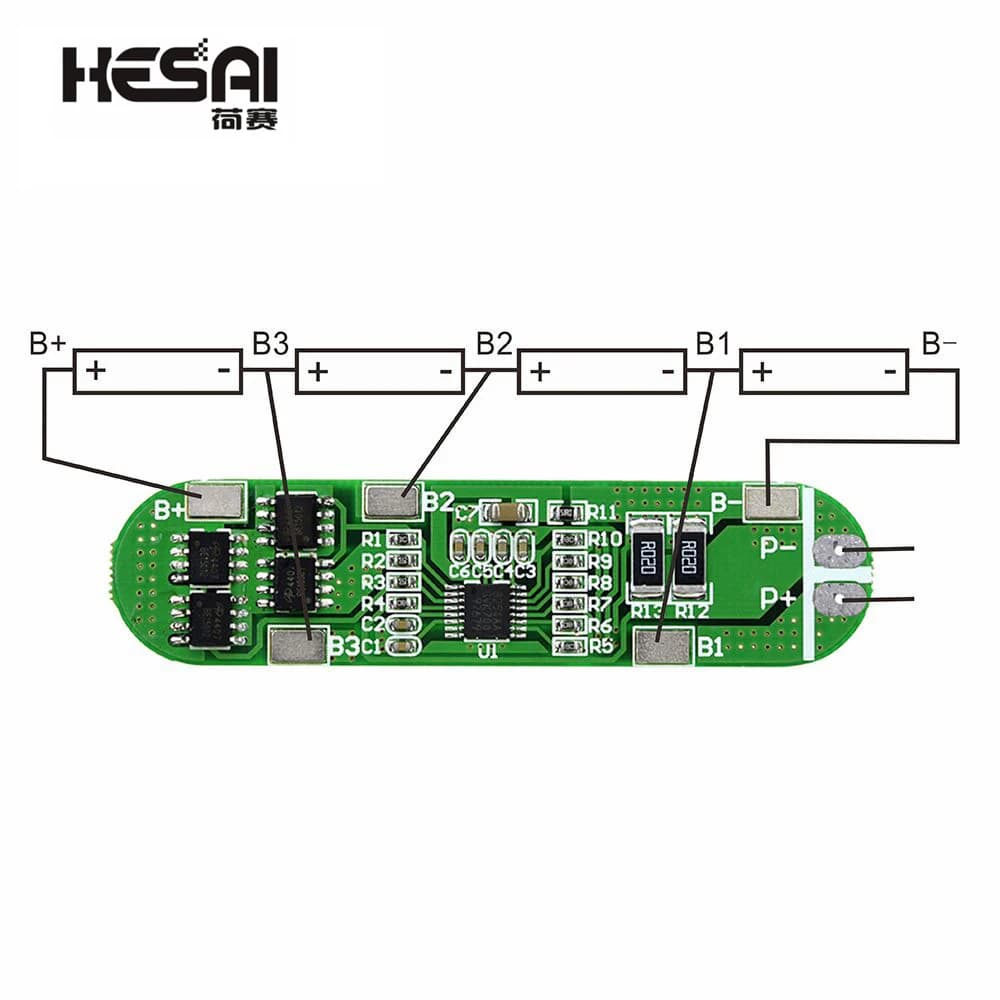 4S 6A 16v Li-ion Lithium Battery 18650 BMS PCM Battery Protection Board Bms Pcm For Li-ion Lipo Battery Cell Pack