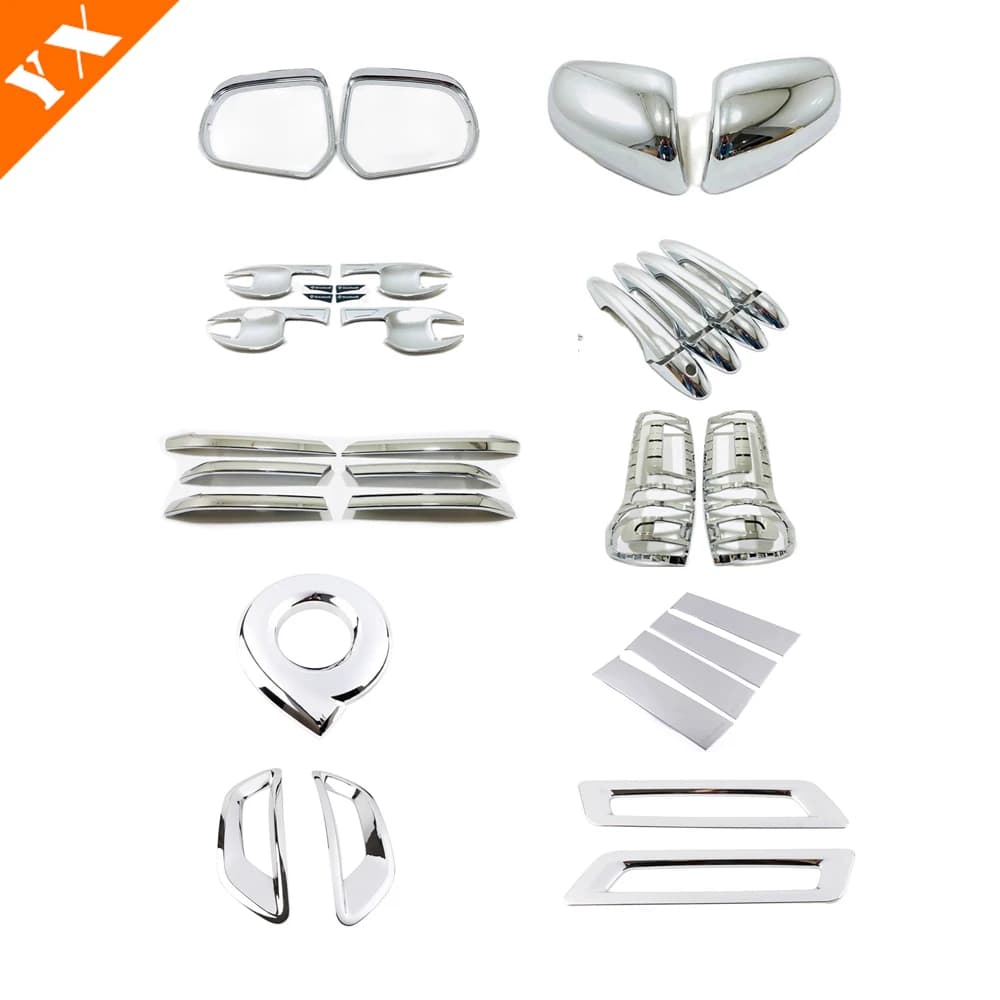 For poer great wall 2024 poer 2025 accessories 2019-2025 Chrome Car Rearview Mirror Front Rear Fog Light Handle Car Logo Cover