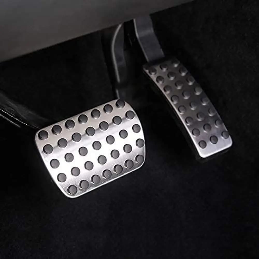 Aluminum Alloy Foot Pedal Brake Pedal Pad Cover for Mercedes Benz M A B GLA CLA GLE GLS ML GL Class W166 X166 Pads Mats Cover