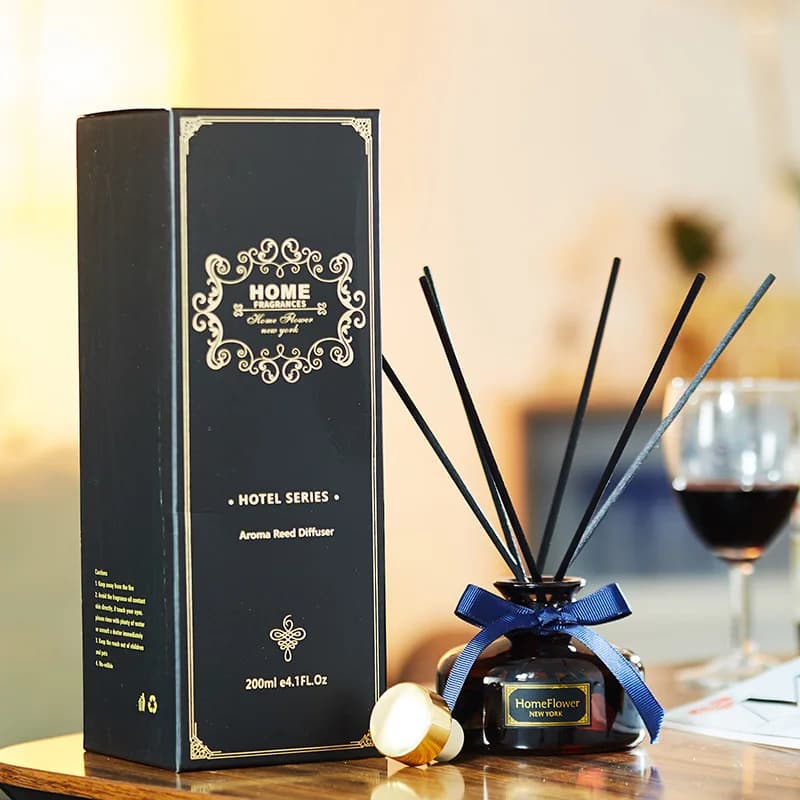 150ml Hotel Aromatherapy Gift Box Set Perfume Essential Oil Rattan Bedroom Freshener Living Room Ornaments Photography Props