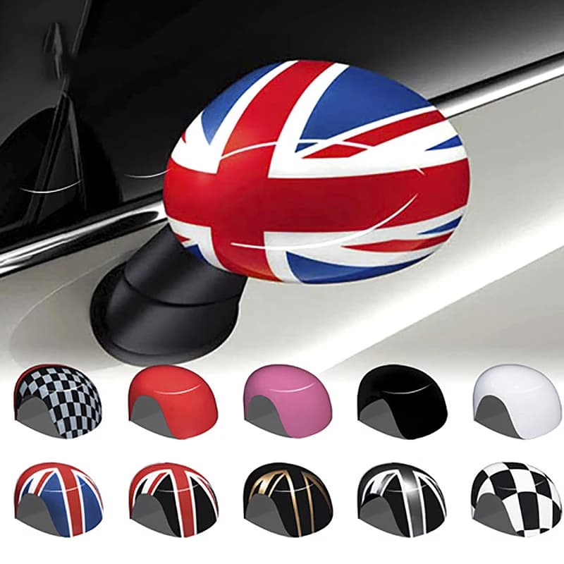 1 Pair Car Rear Vew Mirror Shell Cover For MINI Cooper R55 R56 R57 R58 R59 R60 R61 Styling Accessories Decoration