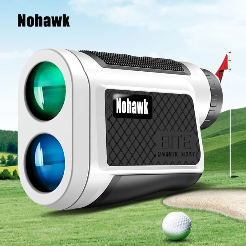 NP02 Magnet Laser Rangefinder Telescope Range Finder Rechargeable Laser Distance Meter for Golf Sport Hunting Survey