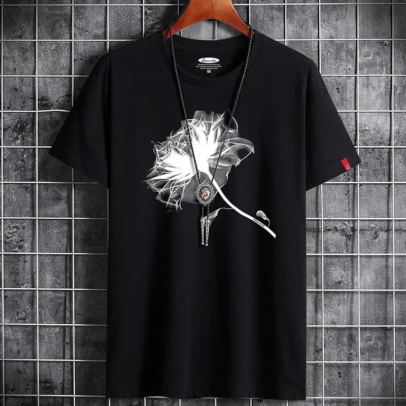 2021 Fashion Summer for Men Clothing Anime T Shirt White Oversized Graphic Vintage T-shirt Tshirt Harajuku Manga Anime O-Neck