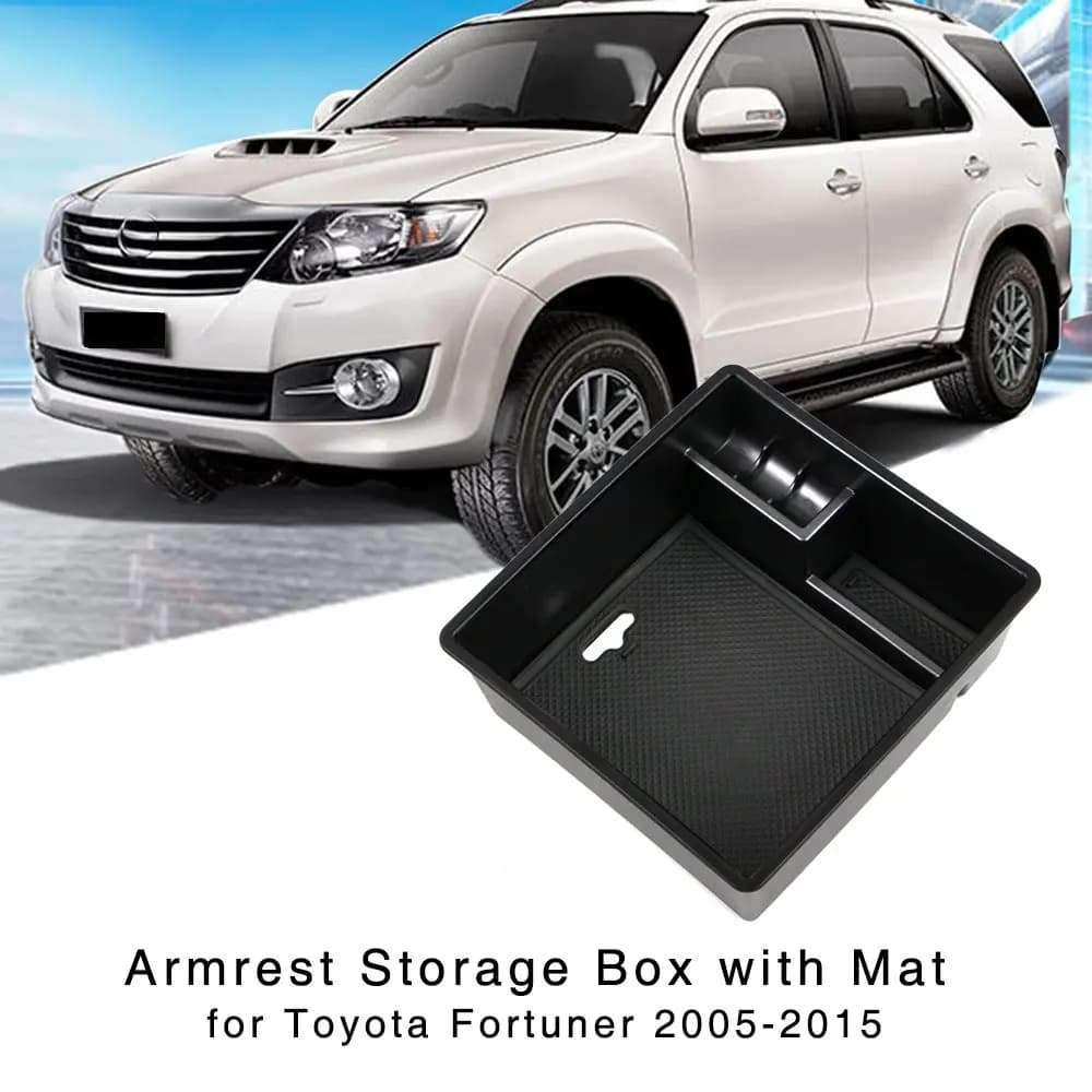 Armrest Storage Box for Toyota Fortuner 2005 2006 2007 2008 2009 2010 2011 2012 2013 2014 Central Console Glove Tray