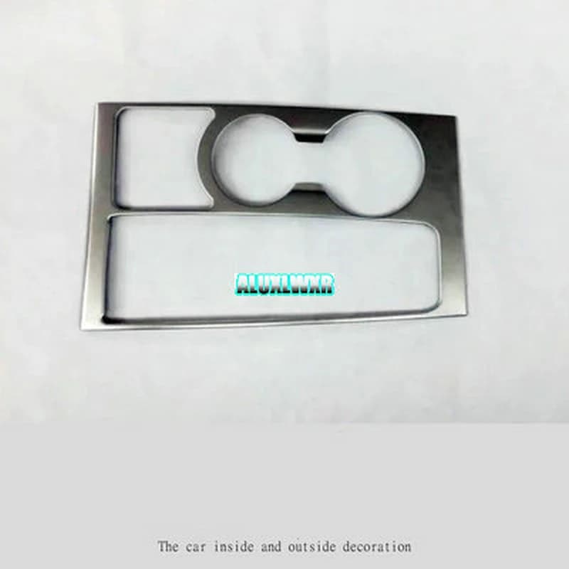 Car Decoration Interior Front Garnish Drink Water Cup Holder Matt Cover Shift Gear Panel Trim for Hyundai Tucson TL 2015 2016