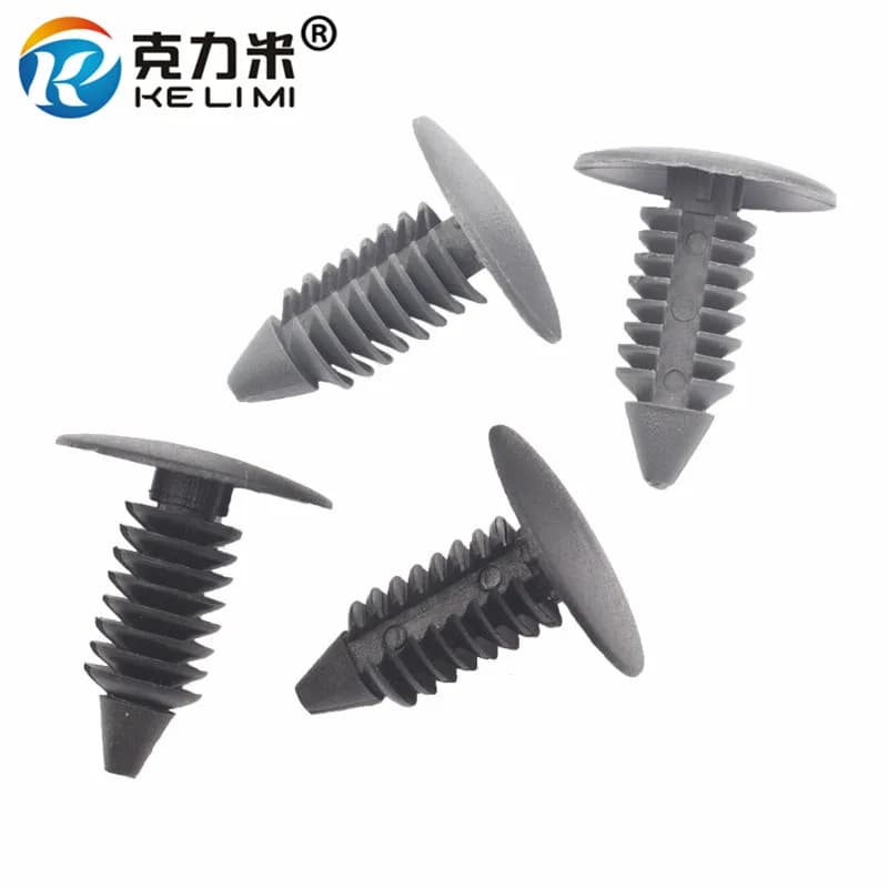 KE LI MI Earn 5 stars New product Gray 100 Pieces Universal Car Fender bumper Shield Retainer Rivet Clip Fastener