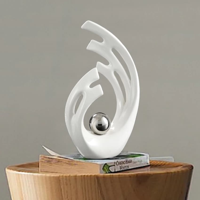 European Style Ceramic Angel Wings Model Figurines Miniature Tabletop Ornaments Creative Home Decoration Accessories