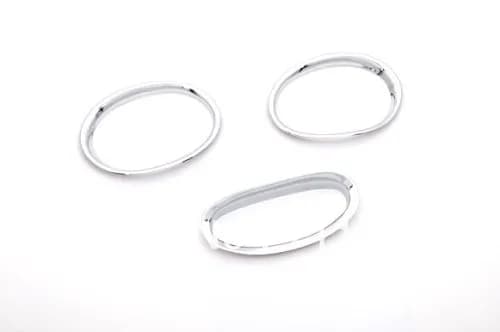 Chrome Front & Rear Fog Light Trim For Peugeot 206 / 206CC