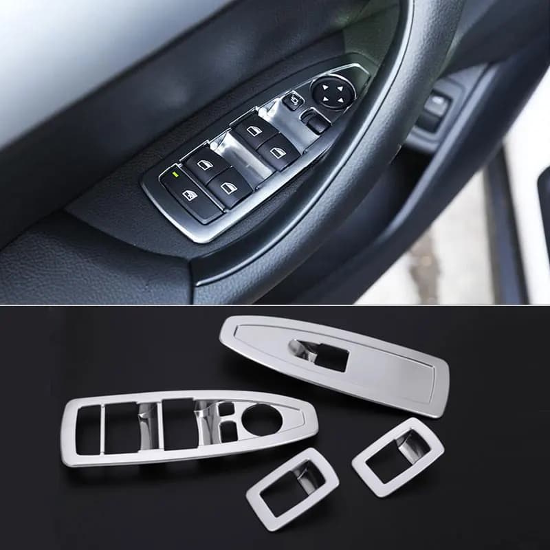 For BMW X1 F48 2016-2021 220i 25i 25le ABS Chrome Window Lift Swtich Button Cover Trim Accessories For BMW X2 F47 2018