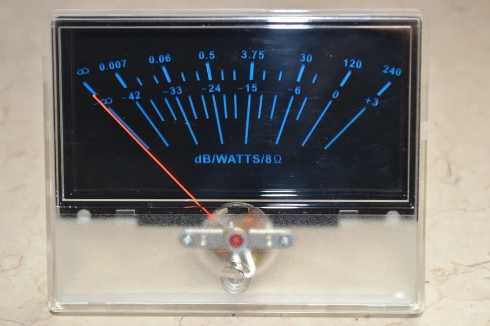 P-97 VU Panel Meter DB Level Header Audio Preamp With Back light