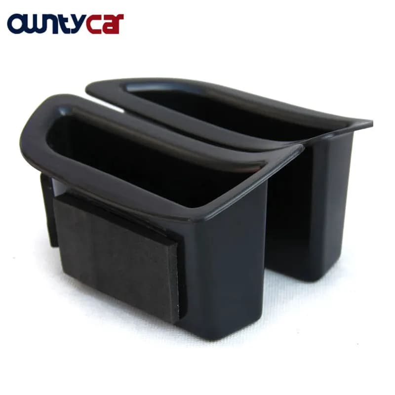 2Pcs/set Black Front Door Handle Storage Box Container Holder Tray Car Accessories For Volvo V40 V40CC