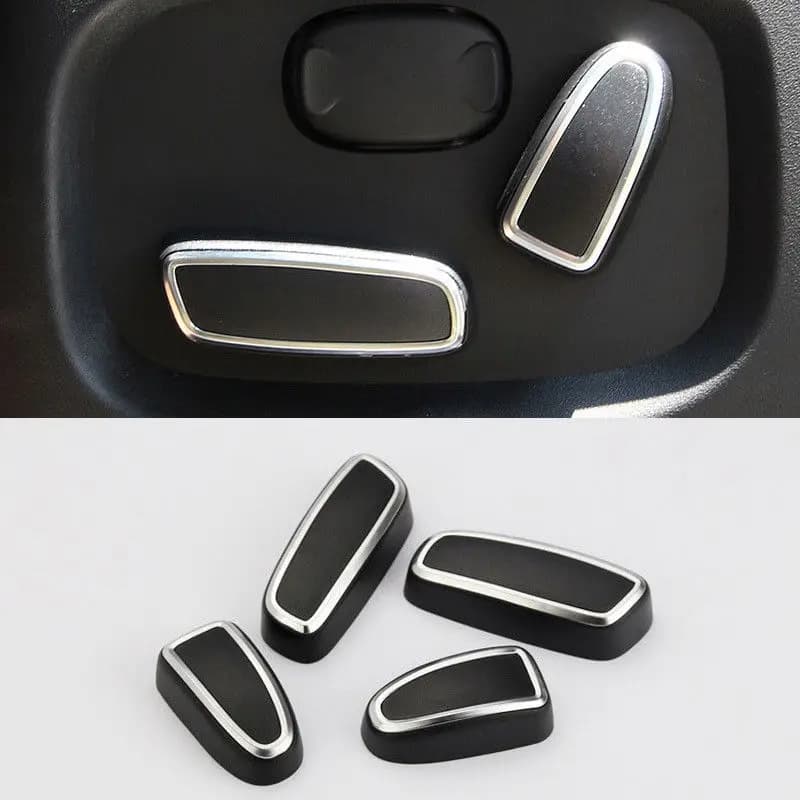 For Land Rover Discovery 4 Car Seat Adjustment Switch Knob Cover Trim Land Rover Range Rover Evoque Vogue Car Accessories
