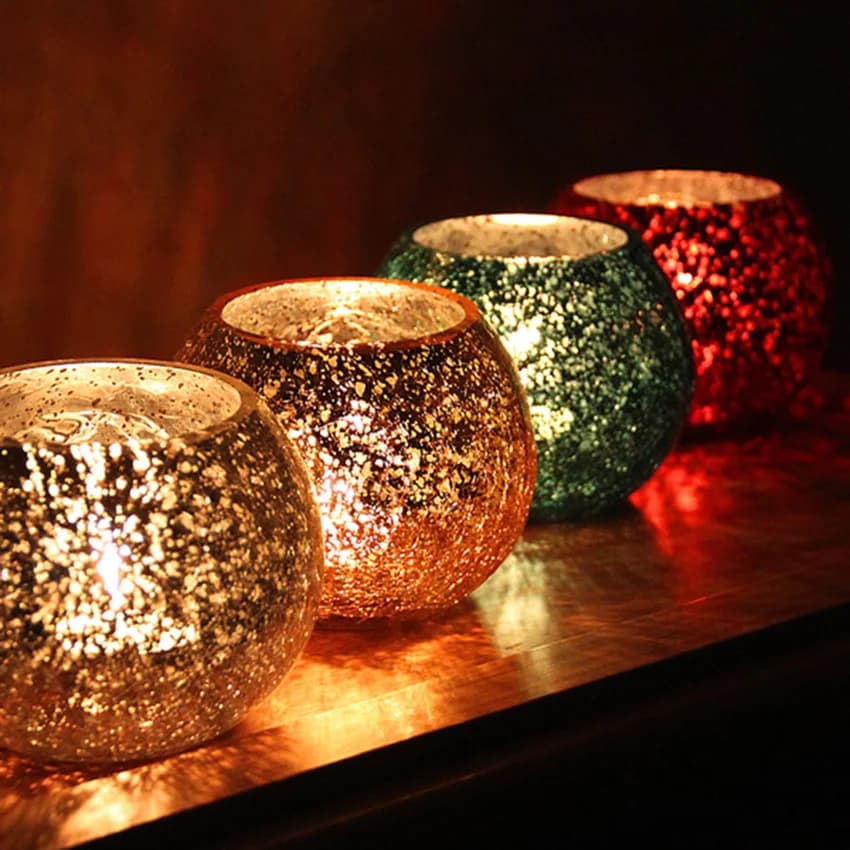European Glass Candle Holder, Crystal Candlestick, Candle Lantern, Wedding Centerpieces for Tables, Home Decorative