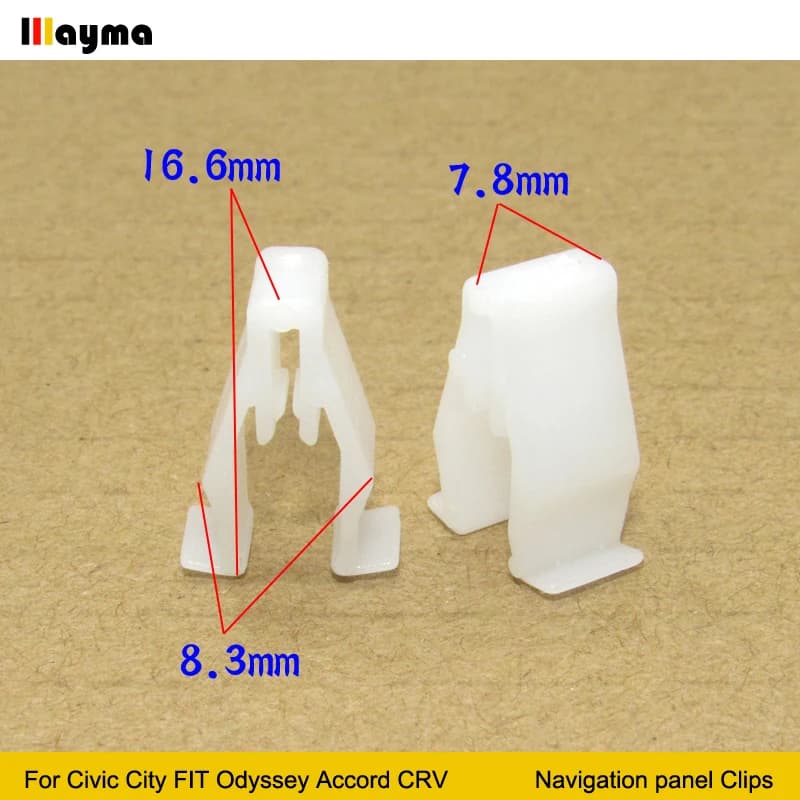 20pcs Plastics Clips for Honda Civic City FIT Odyssey Accord CRV Central Control Navigation Panel Instrument Buckle Clips