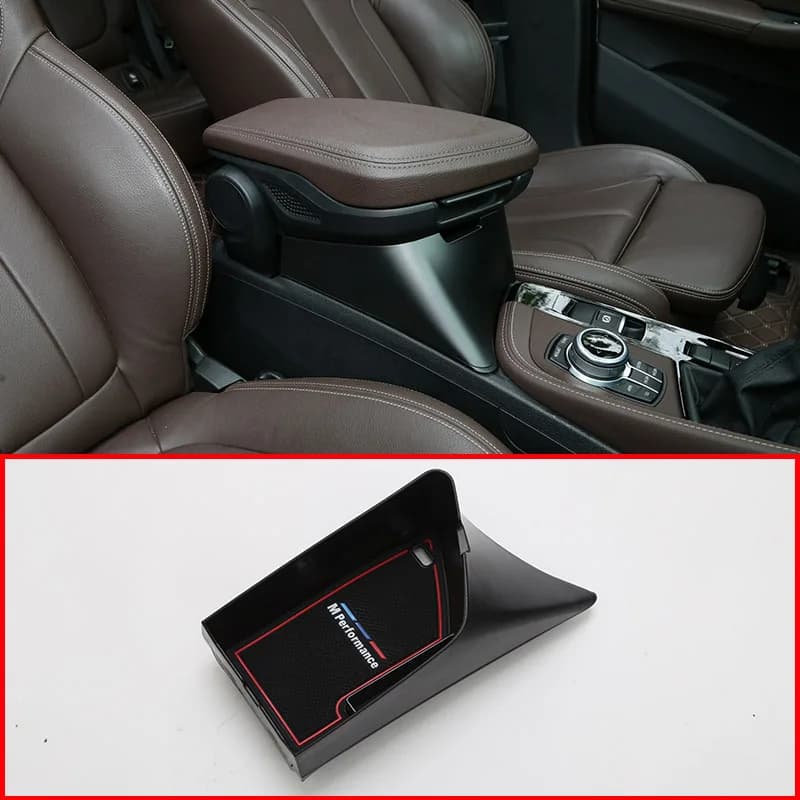 Car Center Armrest Storage Box Container Tray For BMW X1 F48 2016-2019 X2 F47 2018 2019 Car Accessories Left Hand Drive