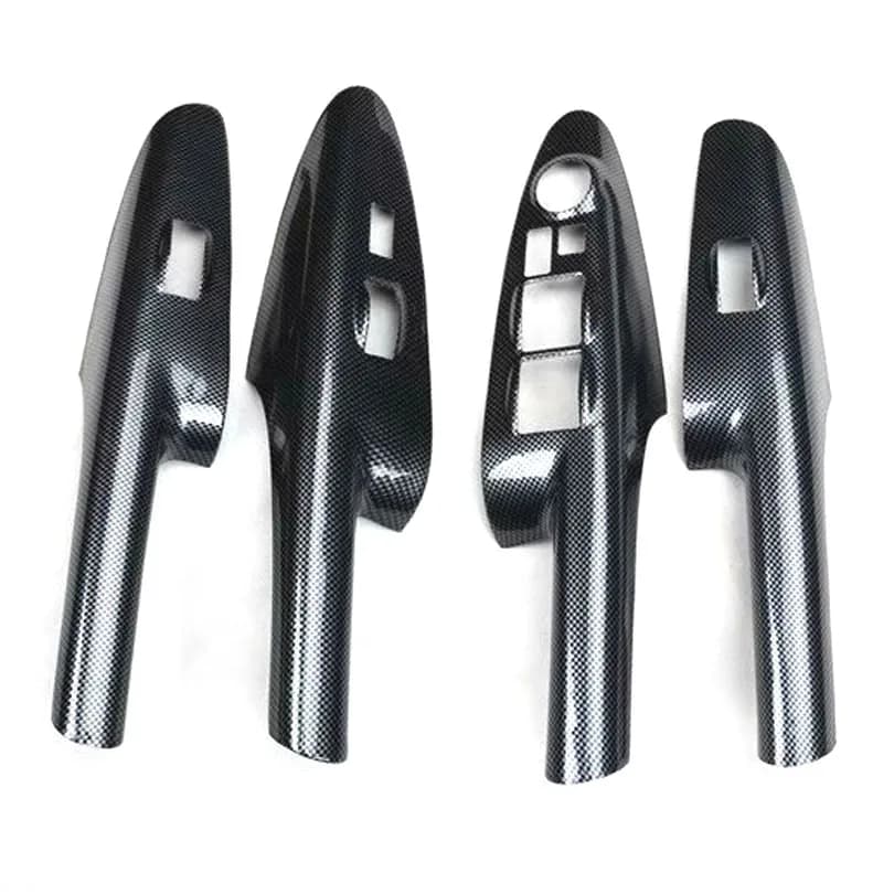 4PC For Hyundai Tucson 2006-2013 LHD Car Door Armrest Window Lift Switch Decoration Cover Frame Trim ABS Car Styling Accessories