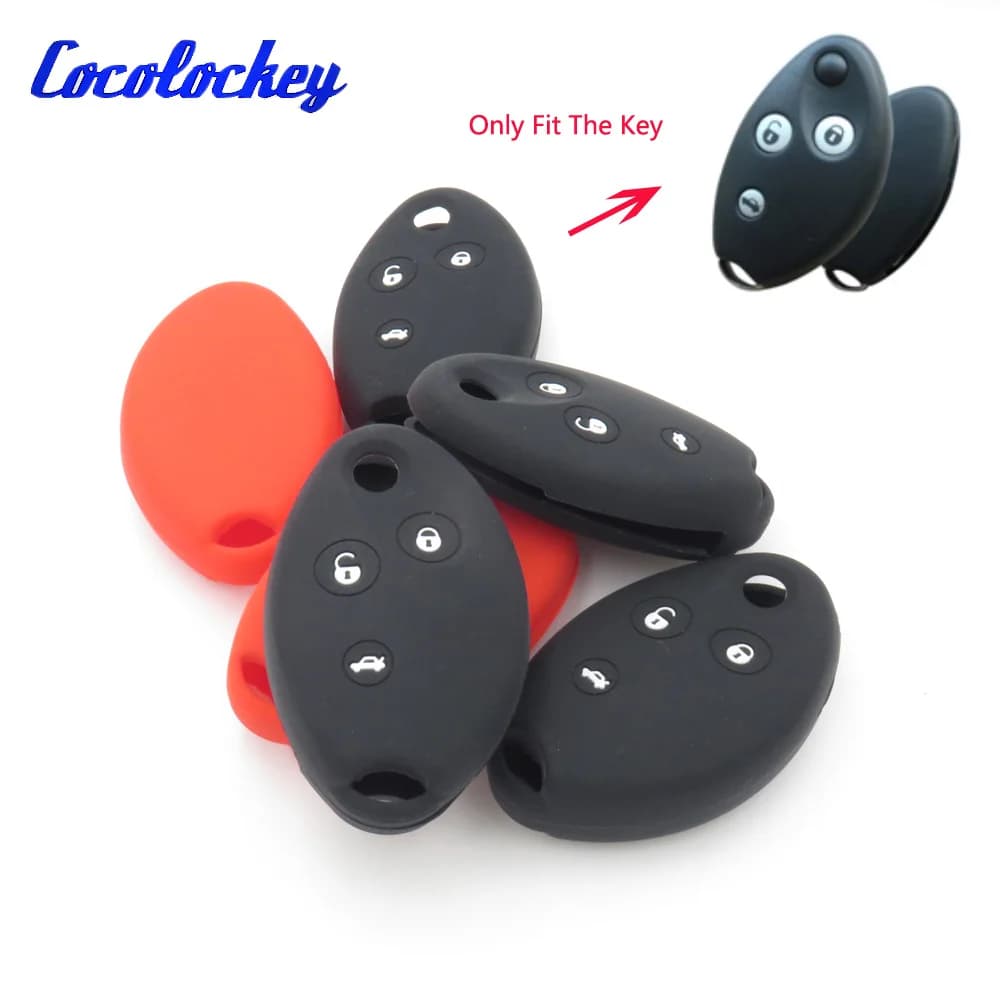 Cocolockey Silicone Car Key Cover Case Holder for Citroen Xsara/C5 3 Buttons Remote Flip Folding Key NO LOGO