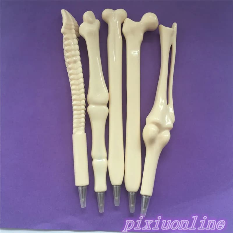 5pcs Y022Y 0.7 Refill Ballpoint Ballpen Bone Novelty Lead Pencil Kids Writing School Stationery Gift High Quality On Sale