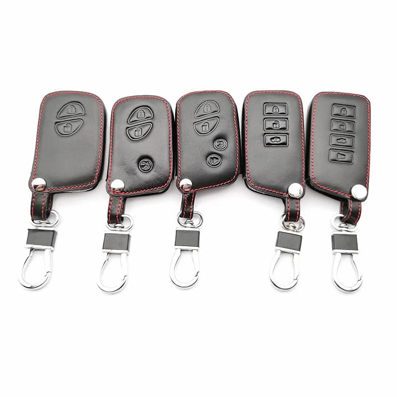 5 Styles Leather Car Key Case Cover Holder For Lexus CT200H ES350 GX400 GS350 IS250 RC350 RX300 LX570 NX300h 450 Keychain Case