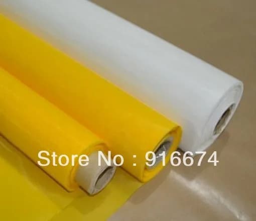 1 Meter Yellow Polyester Silk Screen Printing Mesh 127cm Width 80T/100T/120T
