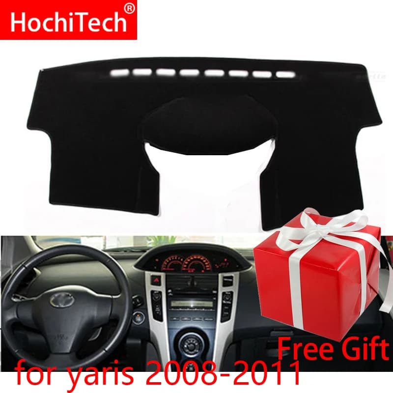 For Toyota Yaris 2008 2009 2010 2011 Right and Left Hand Drive Car Dashboard Covers Mat Shade Cushion Pad Carpets Accessories