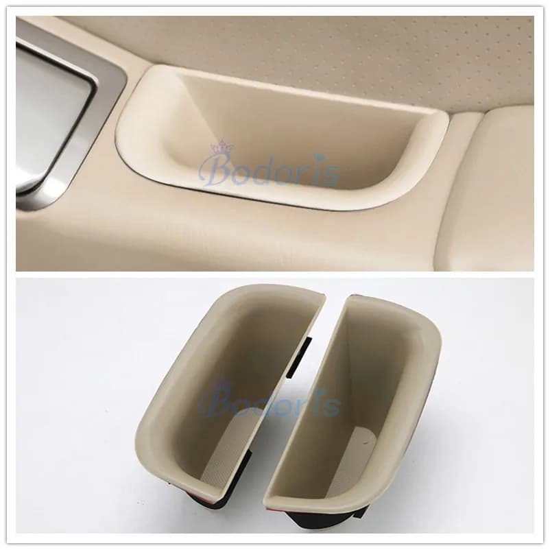Car Styling Car Organizer Door Holder Armrest Storage Box Tray 2003-2009 For Toyota Land Cruiser 120 Prado FJ120 Accessories