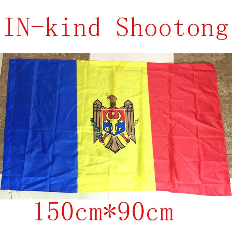 90*150cm 60*90cm  Moldova Flag Polyester Flag Banner 5*3 FT