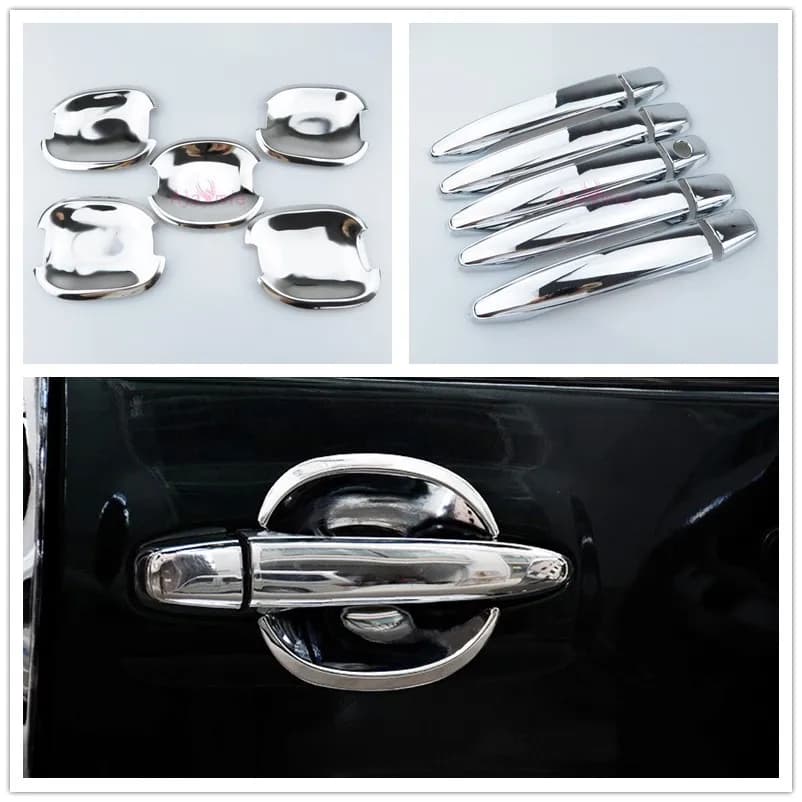 Door Handle Cover and Bowl Insert Trim Pane 2003-2009 Car Styling For Toyota Land Cruiser 120 Prado FJ120 Accessories