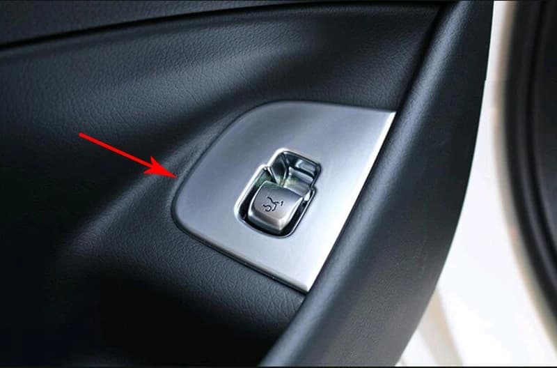 1pc ABS Chrome Car styling Matt Interior Rear Trunk Switch Button Control Cover Trim for Mercedes Benz E Class W213 2016-2017