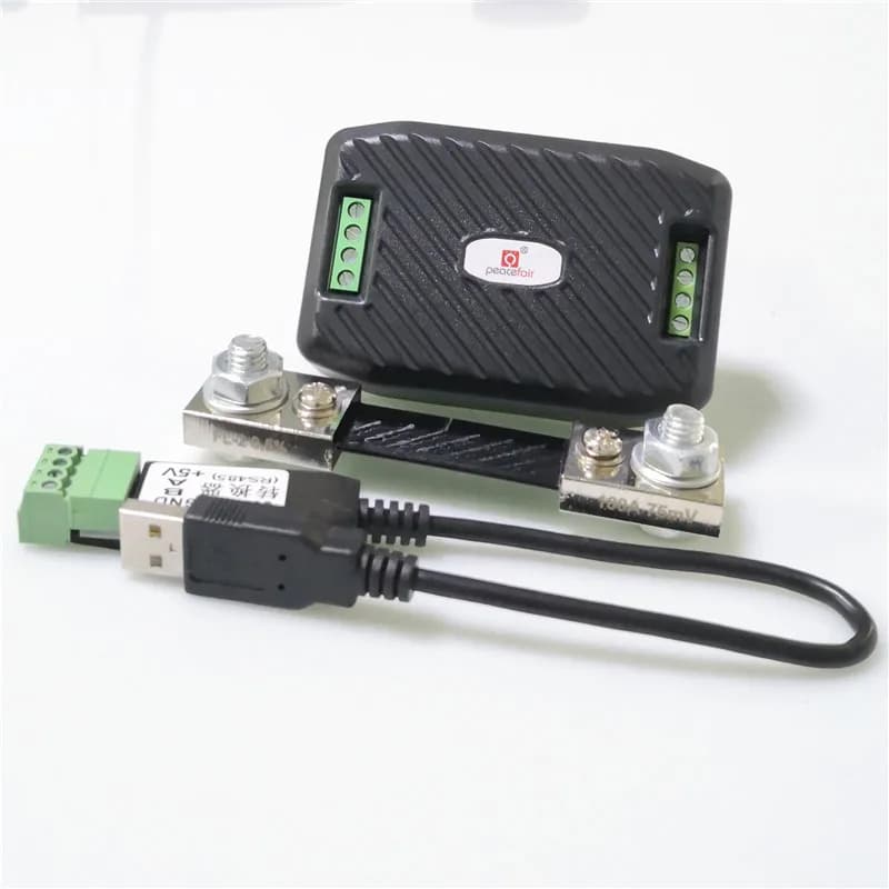 PZEM017 DC 0-300V Current Volt Tester Modbus Power Energy Meter Digital Wattmeter Car Voltmeter with 100A Shunt Conversion Cable