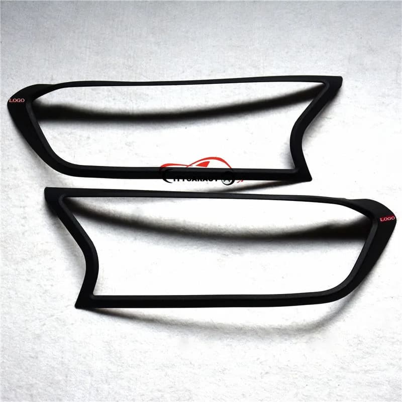 CITYCARAUTO fit for 2015-2021 Ranger Black color red letter front lamp coer Head light cover accessory for ranger accessories