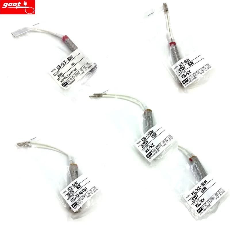 1Pcs Japan GOOT KS/KX Replaceable Solder Ceramic Heater Core Ultra-durable Soldering Iron Heating Element External Heat Type