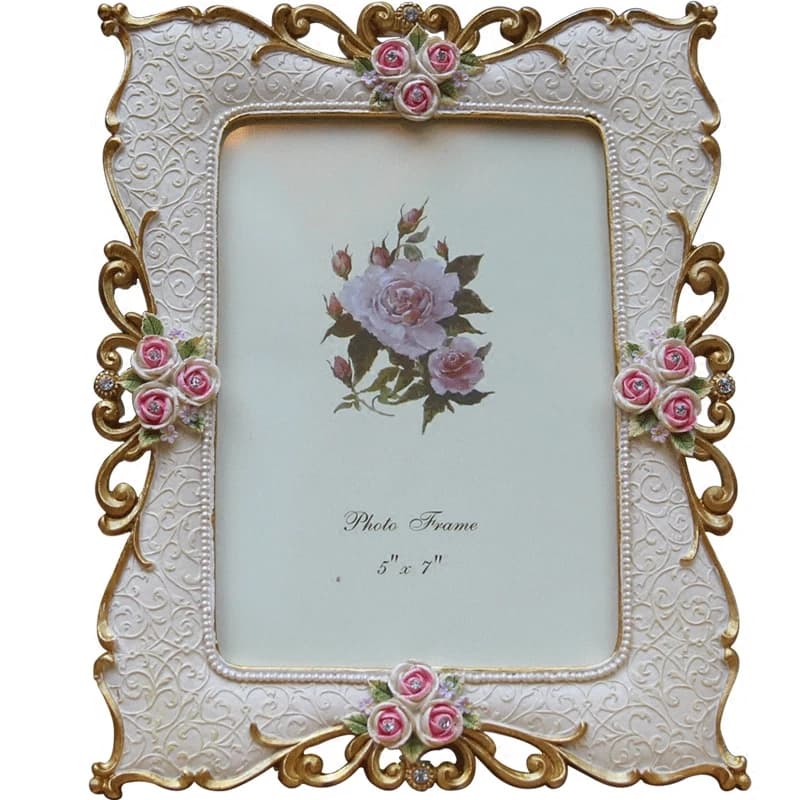 Creative Wedding Fashion Resin European Style Photo Frame, Simple Home Decoration Picture Frame