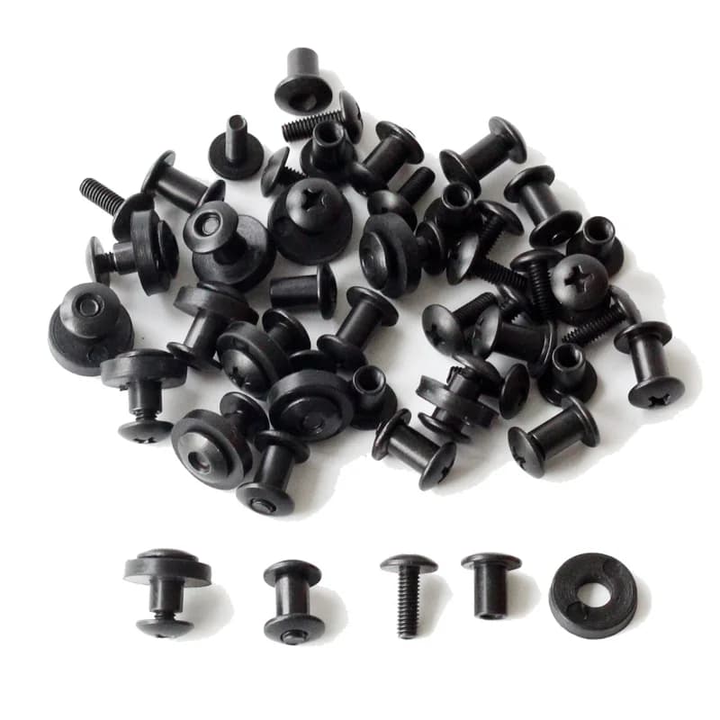 24pcs Belt Attachments Clips Holster Belt Loops Screw Set Chicago Screw Comes with Washer for DIY Kydex Sheath Hand Tool Parts