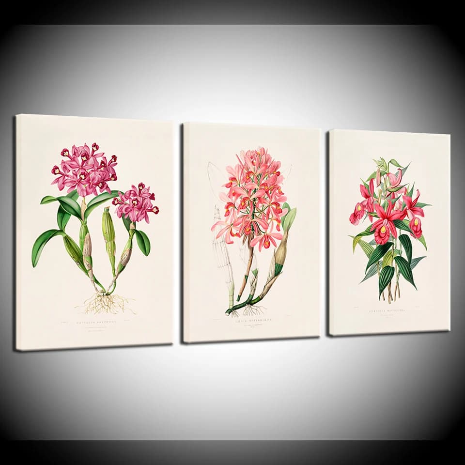 Canvas Painting Nordic modern artwork flowers Wall Art Painting Modular Wallpapers Poster Print for living room Home Decor