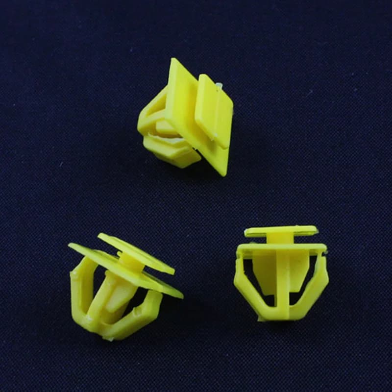 KE LI MI Auto Car Yellow Plastic Fasteners Door Sill Strip Trim Retaining Clips For Hyundai