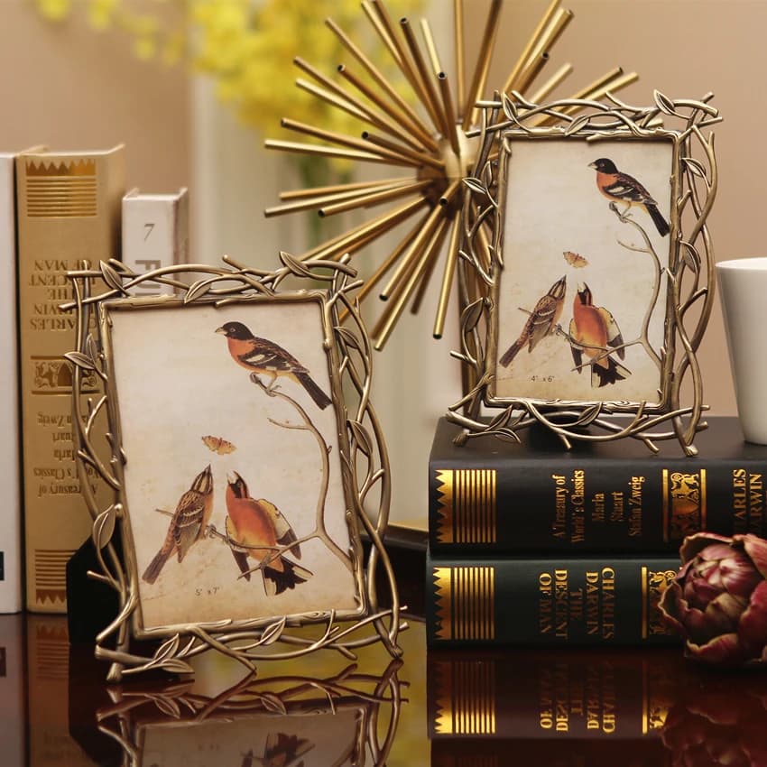 Creative Fashion Metal Photo Frame for Bedroom