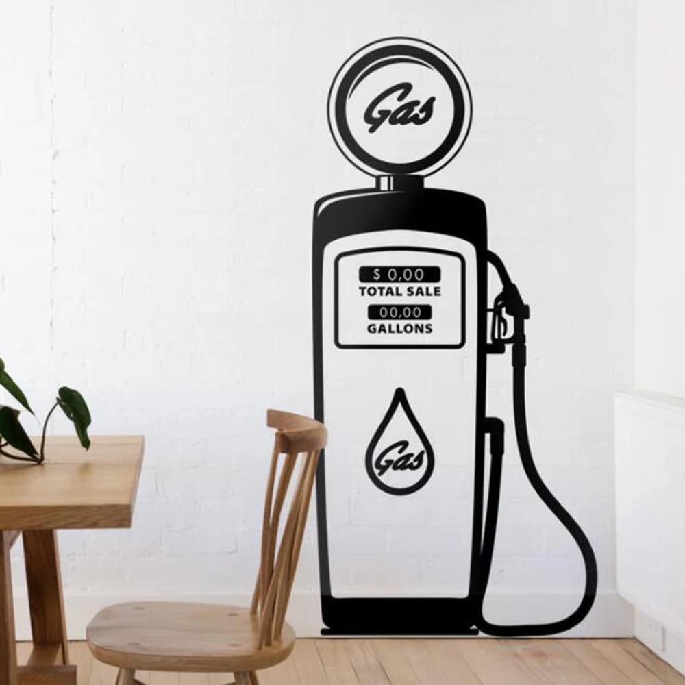 Classic Gas Station Car Auto Repair Service Wall Decal Garage Man Cave Inspirational Vehicle Wall Sticker Playroom Vinyl Decor