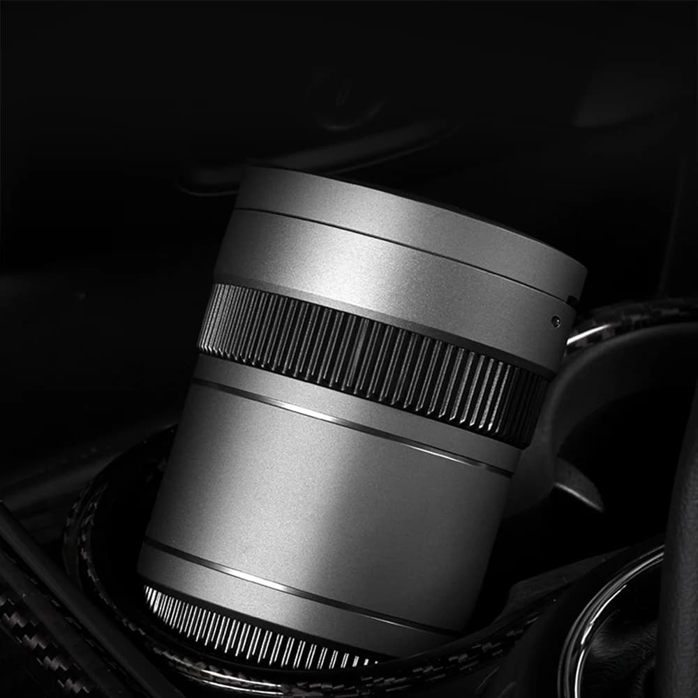 1X New Ashtray LED Light Cigarette Smoke Holder For Tesla Portable Universal Decoration Styling Car Accessories Multifunction