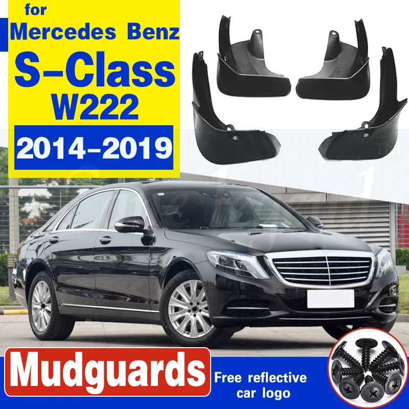 Car Front Rear Mudflap for Mercedes Benz S Class W222 2014~2019 Fender Mud Guard Splash Flap Mudguard high quality Accessories