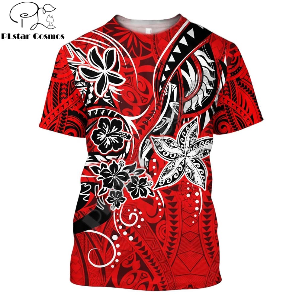 Polynesian Turtle Tattoo & Flowers 3D Printed Men t shirt Summer Harajuku Casual short Sleeve Tee shirts Unisex tops TX-21