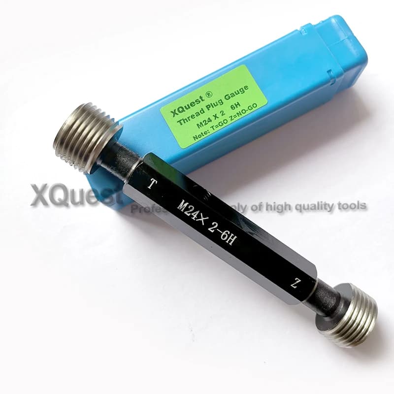 Xquest 6H Right Hand Metric Screw Thread Plug Gauge M24 M24X3 M24X2 Gauging fine thread Gage Gauges T Z m24x1.5 M24x1 calibrador