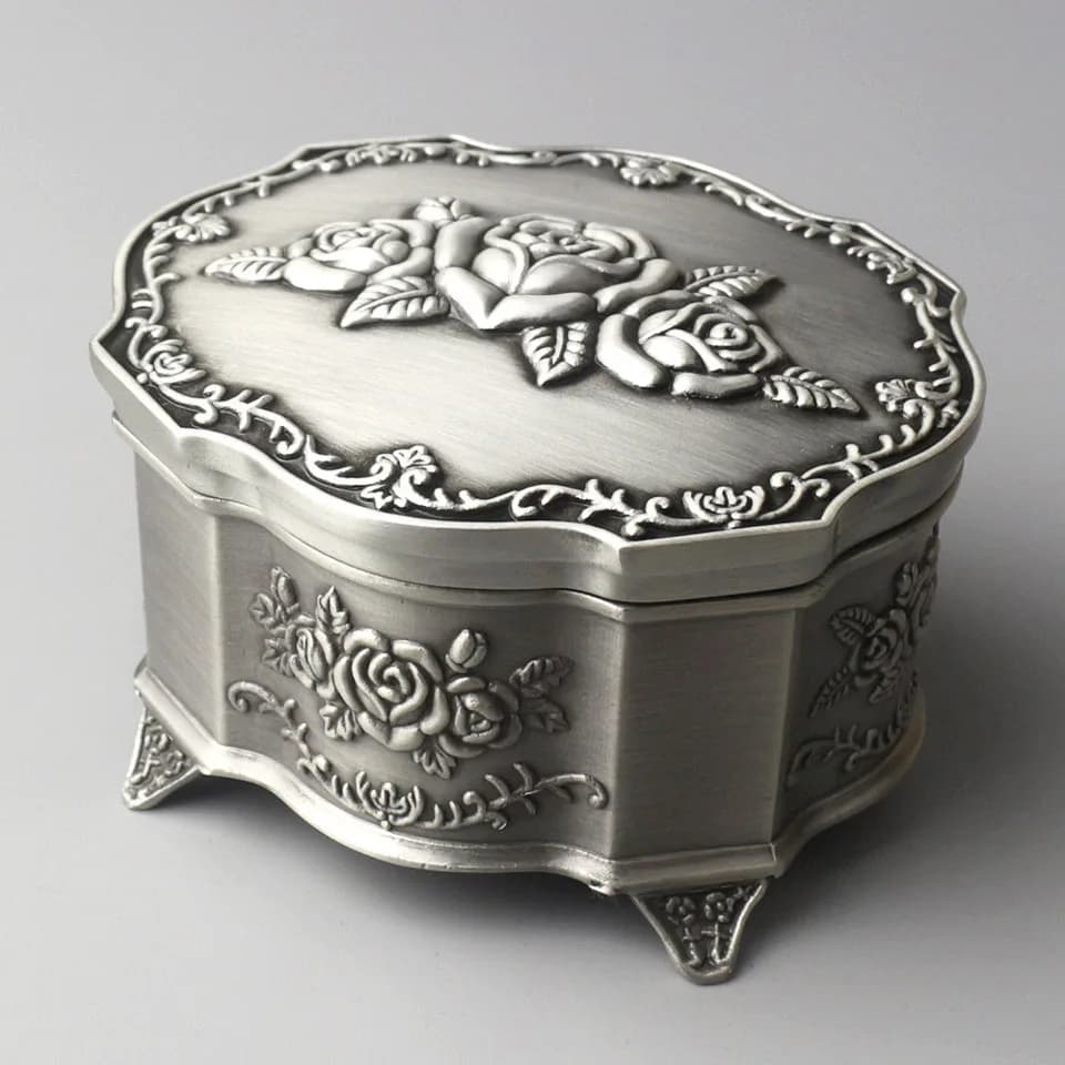 Emboss Alloy Metal Music Box Wind Up and Golden Movement You Are My Sunshine For Frends Girl and Children Birthday Gift